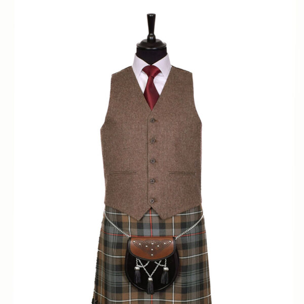 Argyll Brown Tweed waistcoat