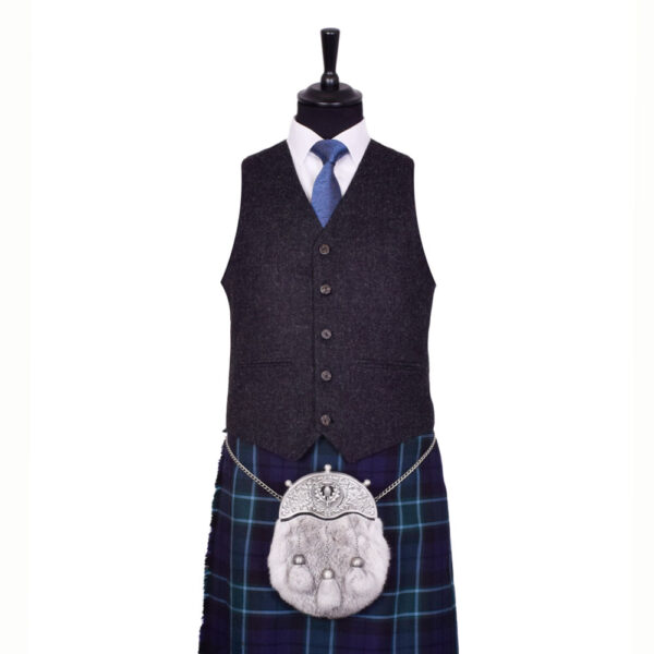 Argyll Charcoal Tweed waistcoat