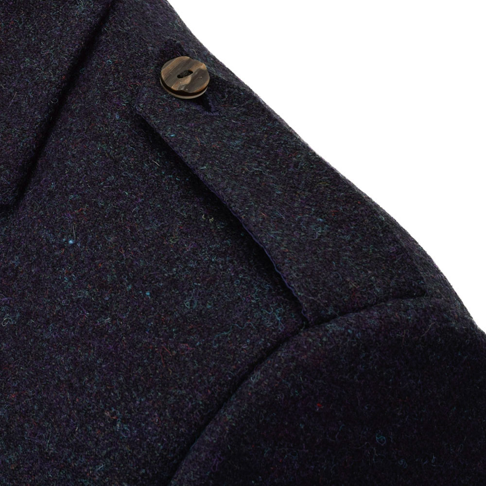Argyll Elgin Blue Tweed epaulette detail