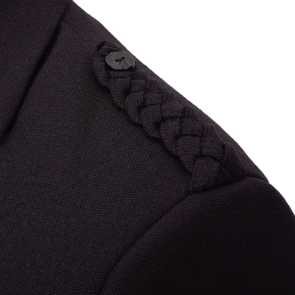 Braemar Black Arrochar epaulette detail