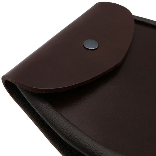 Rich brown leather day sporran, view 2
