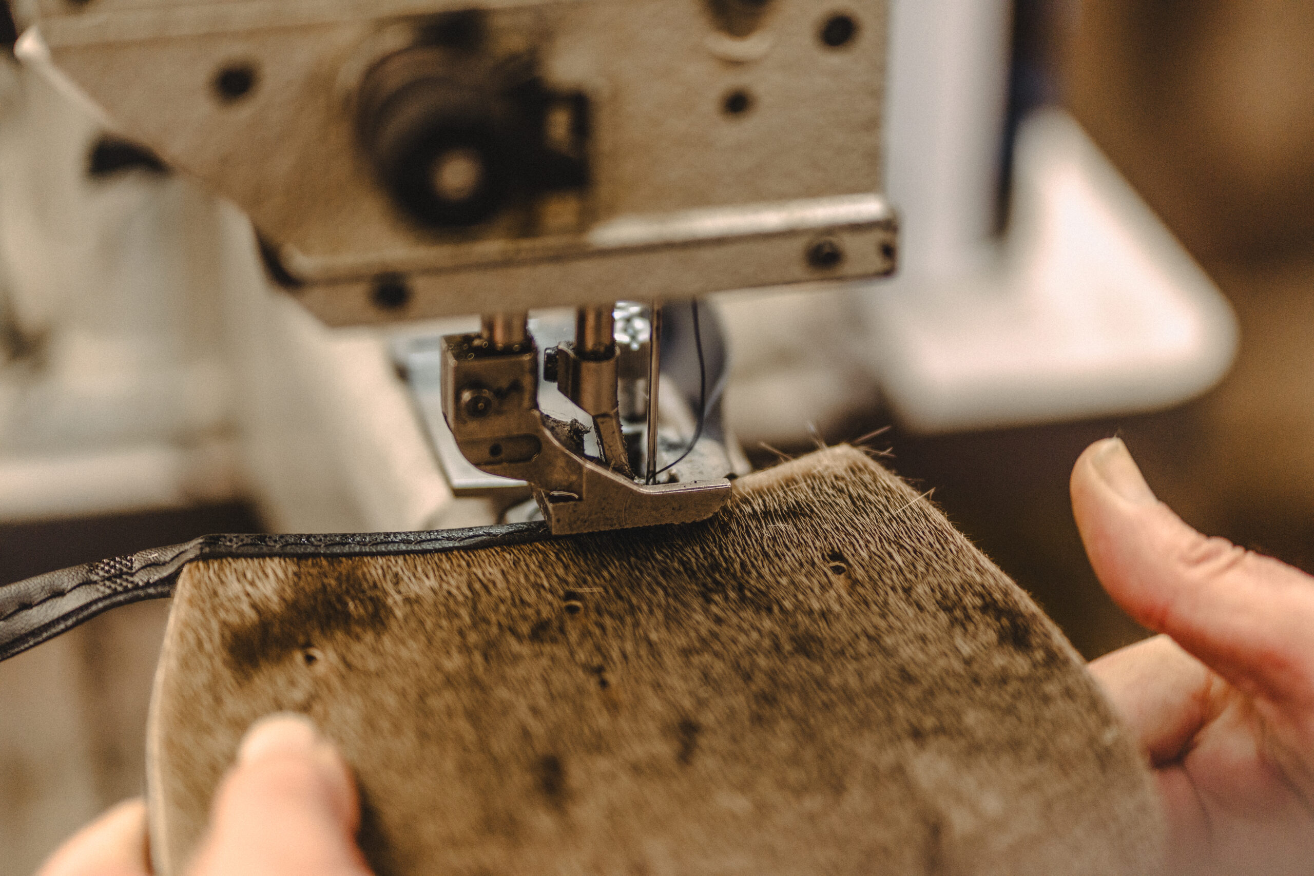 Sporran making and leatherwork at Gaelic Themes in Glasgow