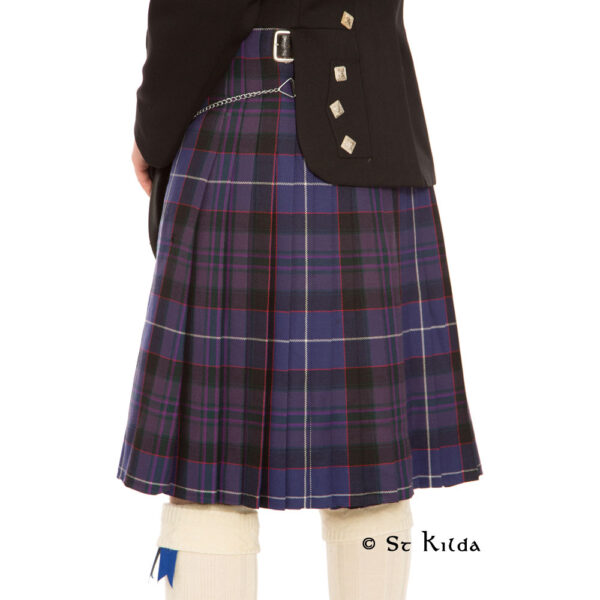 Five-yard casual tartan kilt, alternate view