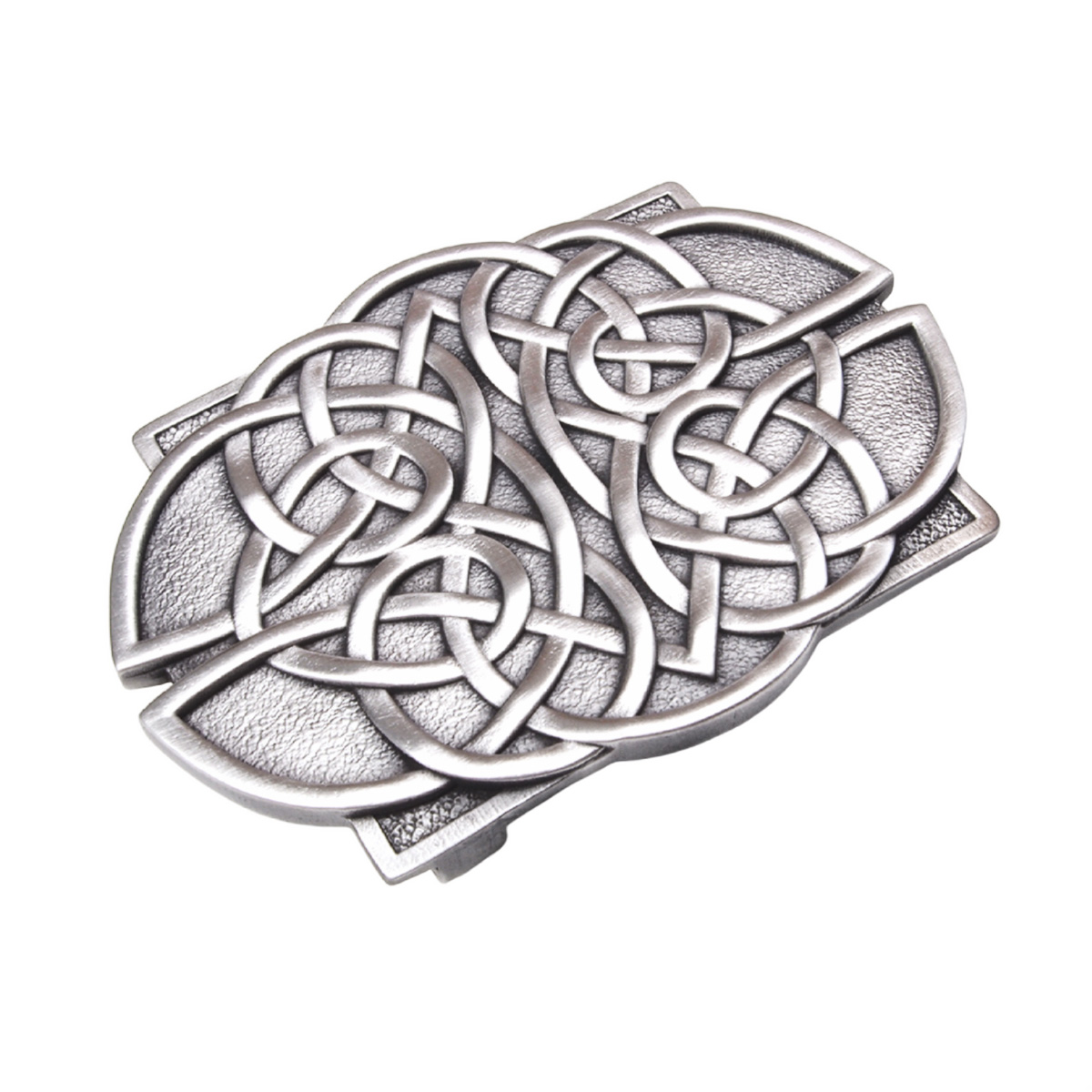 Celtic Lace belt buckle side view