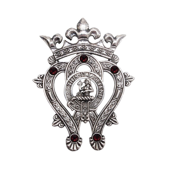 Luckenbooth clan crest brooch