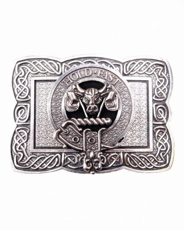 Scottish Clan Crest Celtic Knot Belt Buckle