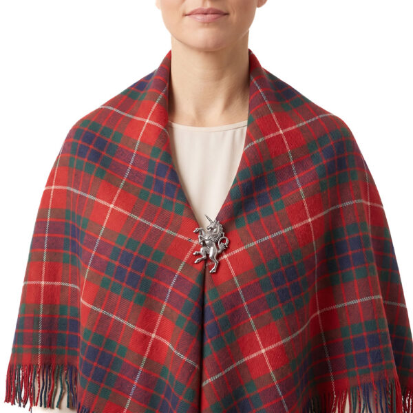 Tartan shawl, alternate view