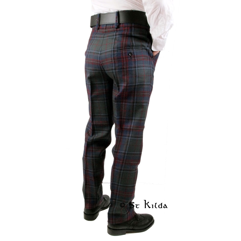 Argyll tartan trews, side view