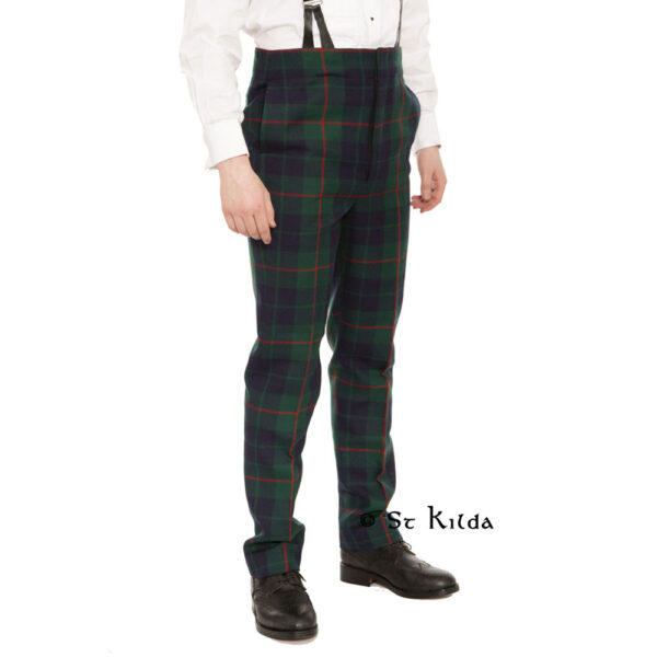 Trews-Fishtail-2 Fishtail tartan trews, rear detail