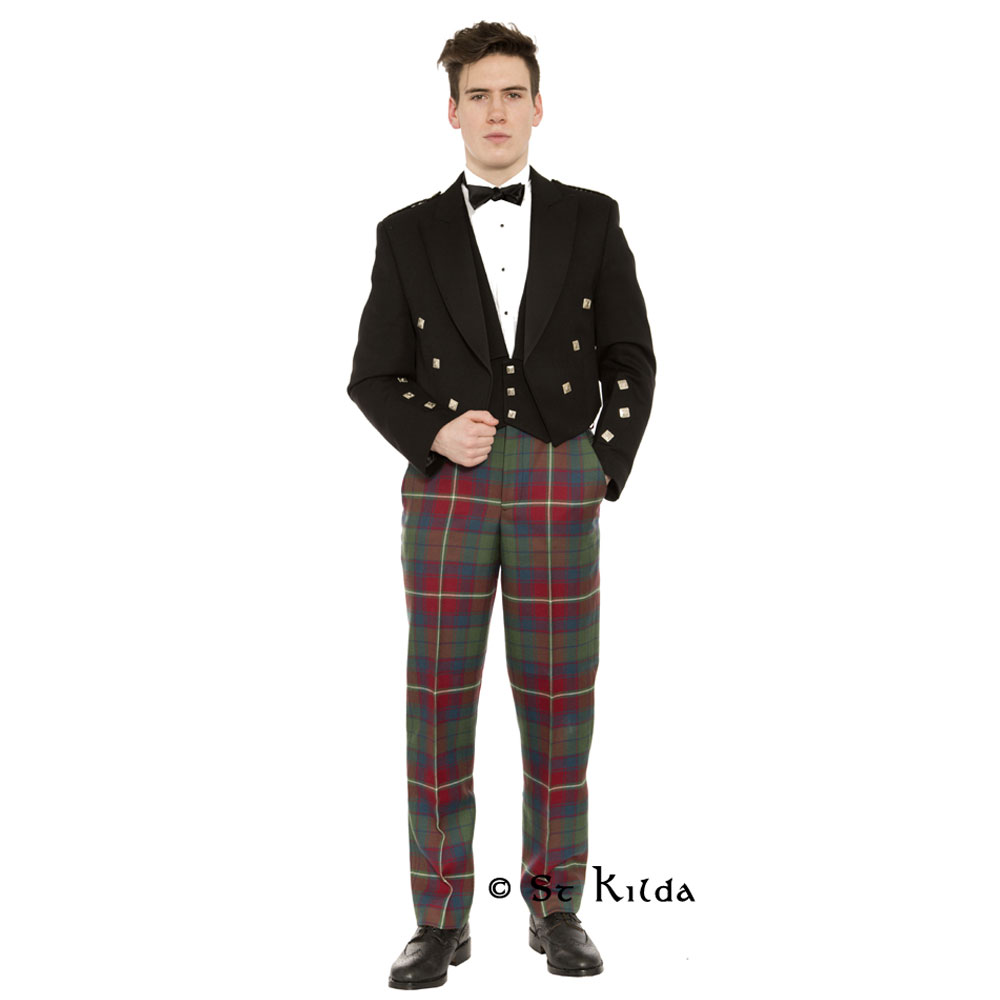 Standard tartan trews, alternate view