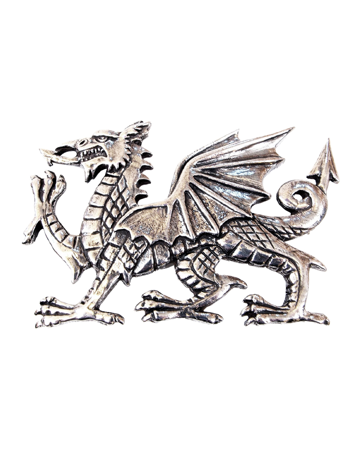 Welsh dragon plaid brooch