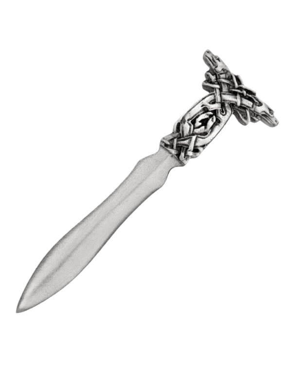 Book of Kells dog beast kilt pin, square product view