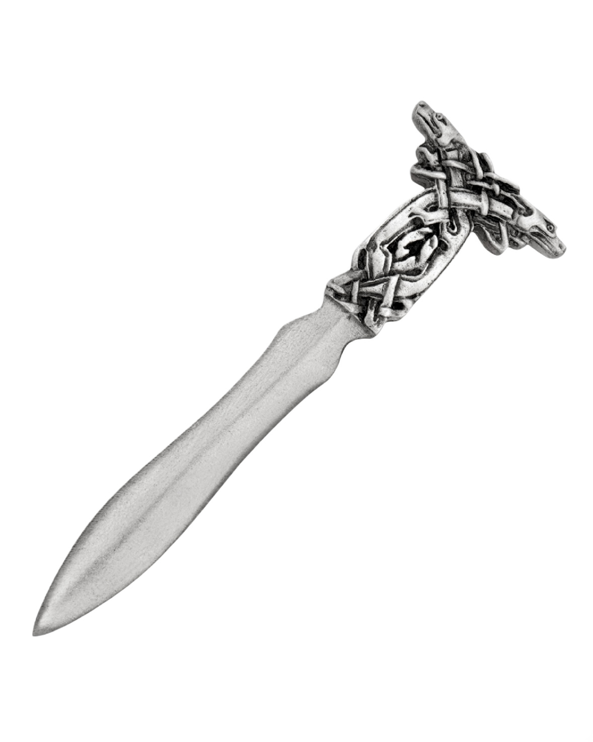 Book of Kells dog beast kilt pin, square product view