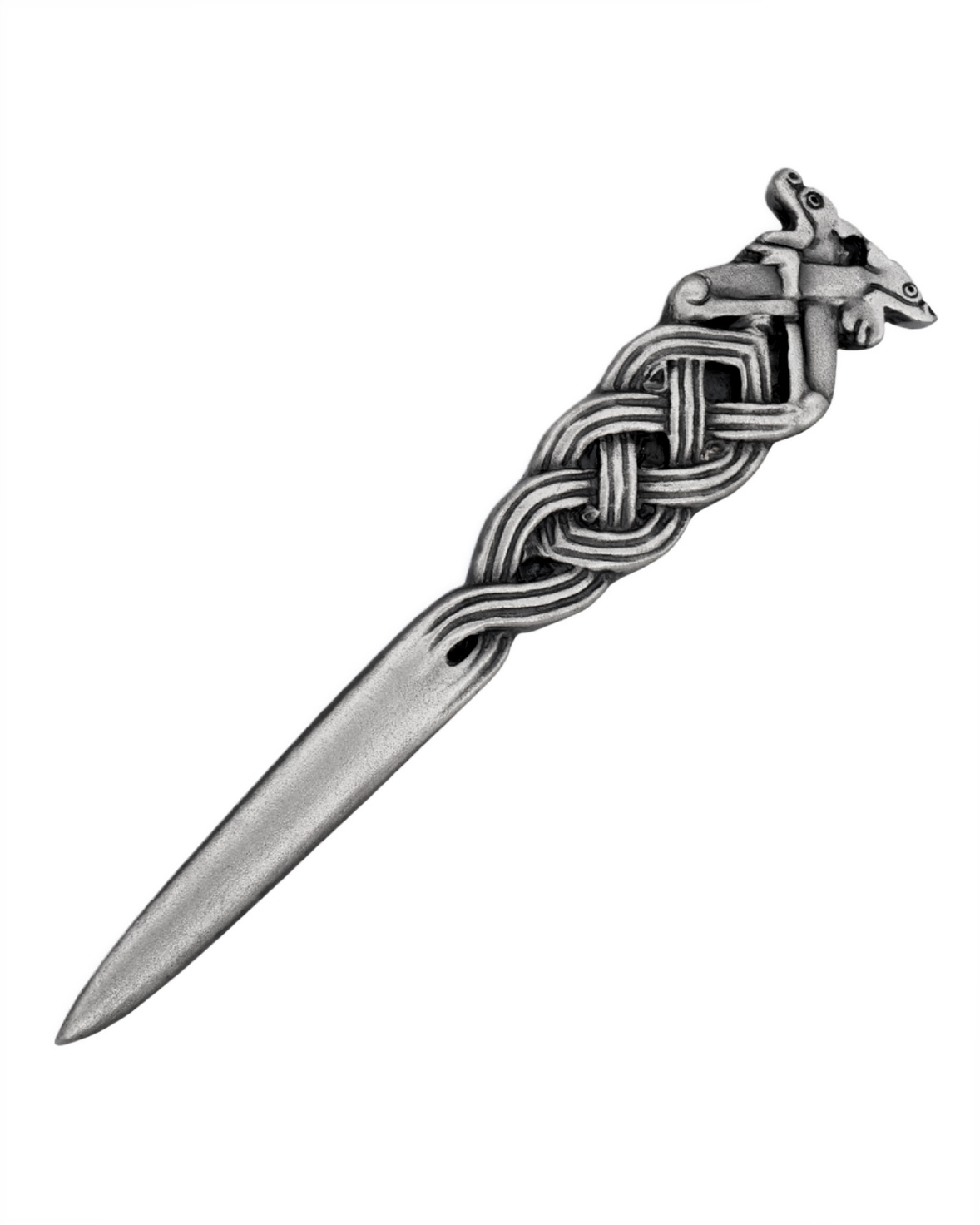 Book of Kells interlaced dragons kilt pin