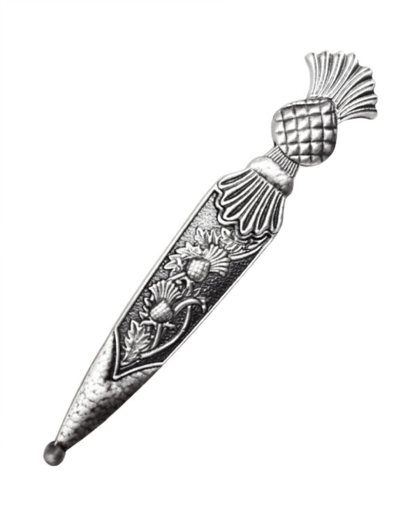 Caledonia thistle kilt pin