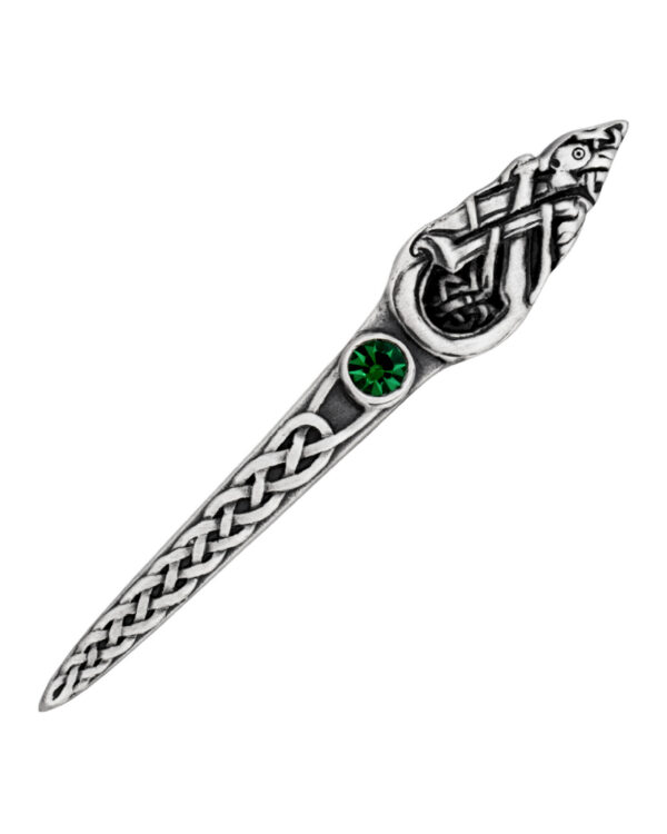 Book of Kells interlaced dog kilt pin