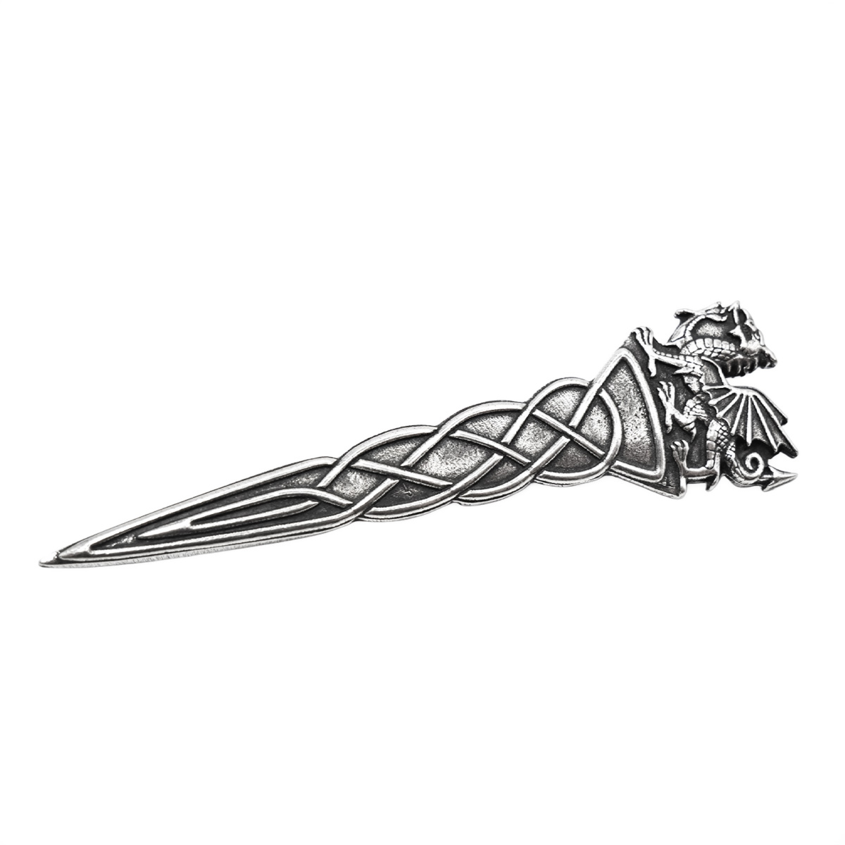 Welsh dragon kilt pin, square product view