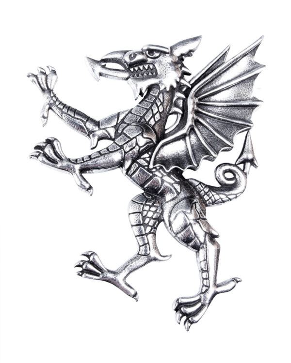 Welsh dragon rampant kilt pin