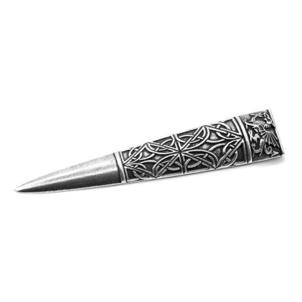 Welsh-Dragon’s-Tooth-Kiltpin-4-4 Welsh dragon's tooth kilt pin, square product view