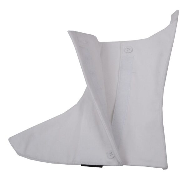 White spats, side view
