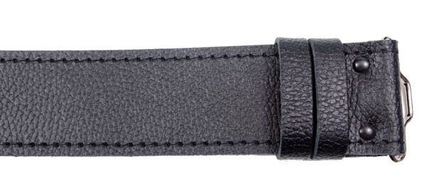 OLYMPUS DIGITAL CAMERA Grain buckle and strap kilt belt detail view 1