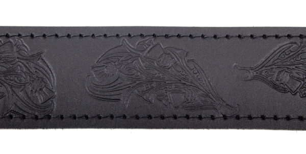 Thistle Embossed Buckle and Strap Kilt Belt