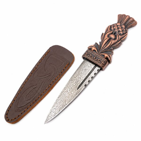 Celtic Deco Thistle Sgian Dubh – Plated Finish product image