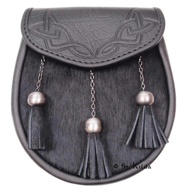 Celtic Knot Embossed Semi-Dress Sporran, example configuration