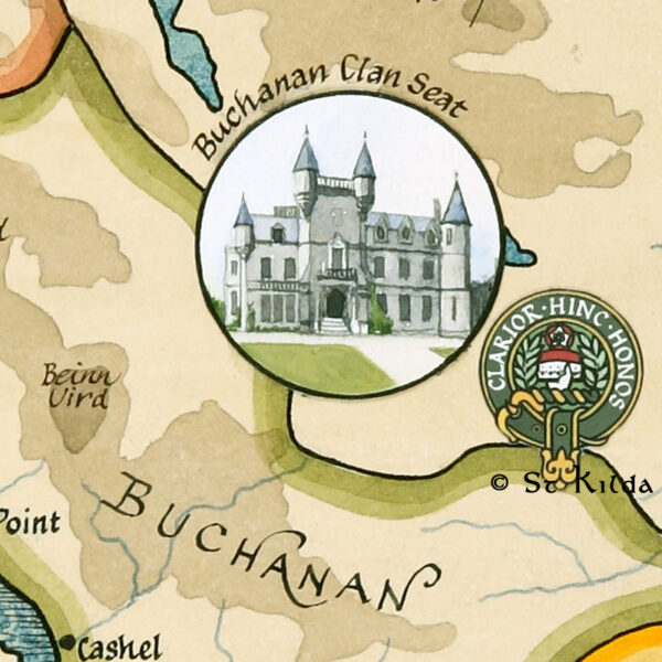 Loch Lomond map detail