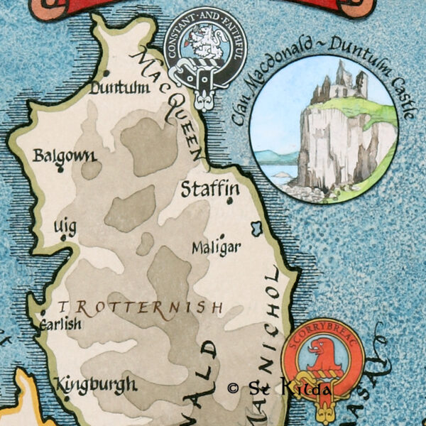 Isle of Skye clan map detail