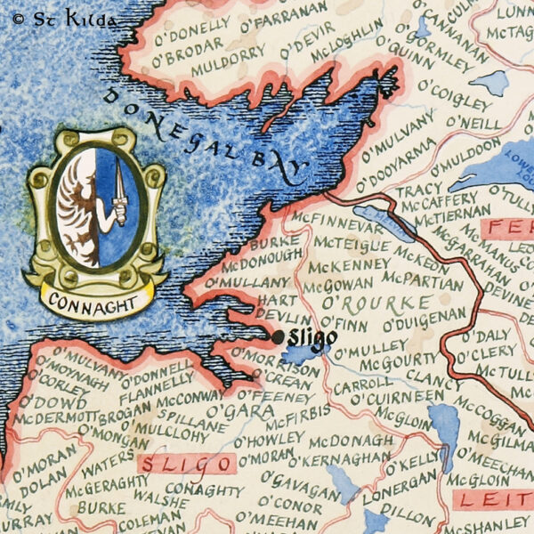 F-MAP06 Ireland Detail Clan Map of Ireland detail