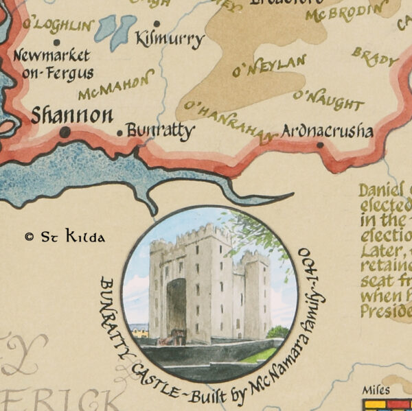 County Clare families map detail