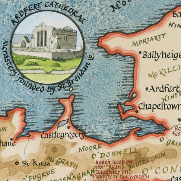 County Kerry families map detail