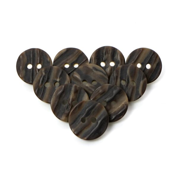 Small brown imitation horn kilt jacket buttons