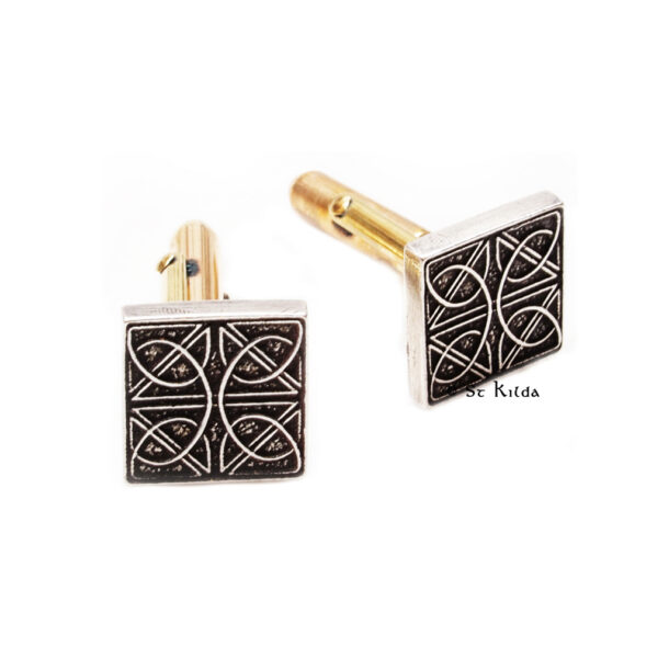 Knotted Celtic Square Celtic cufflinks, design C-CCL01