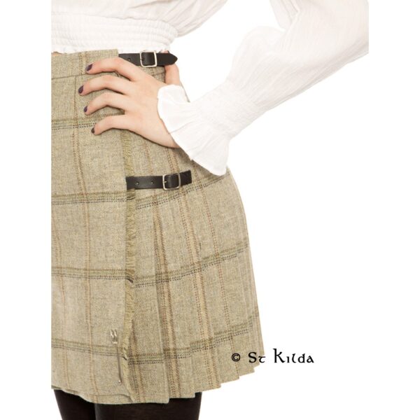 Ladies tweed kilted skirt, alternate view