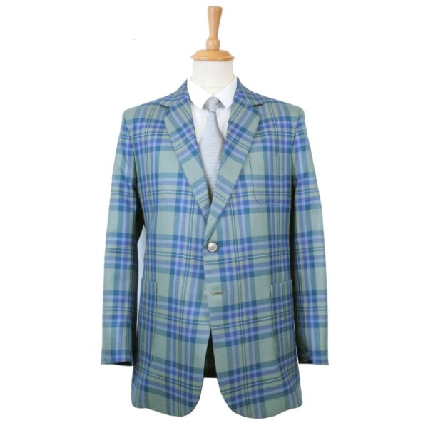 Made-to-measure tartan suit jacket