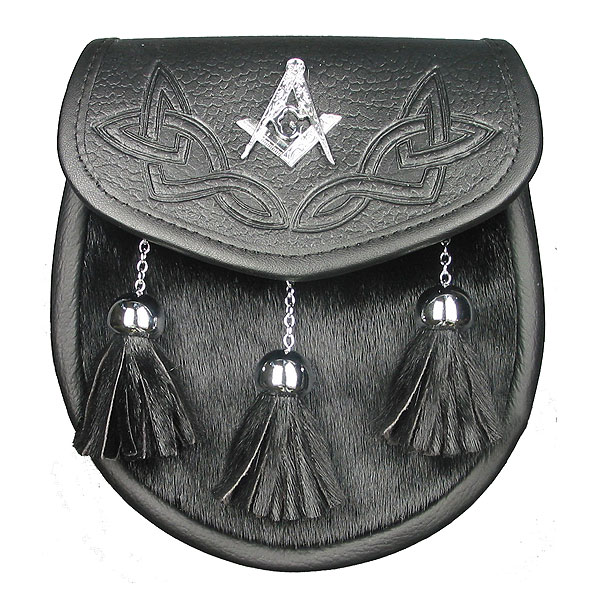 Masonic Crest Semi-Dress Sporran, example configuration