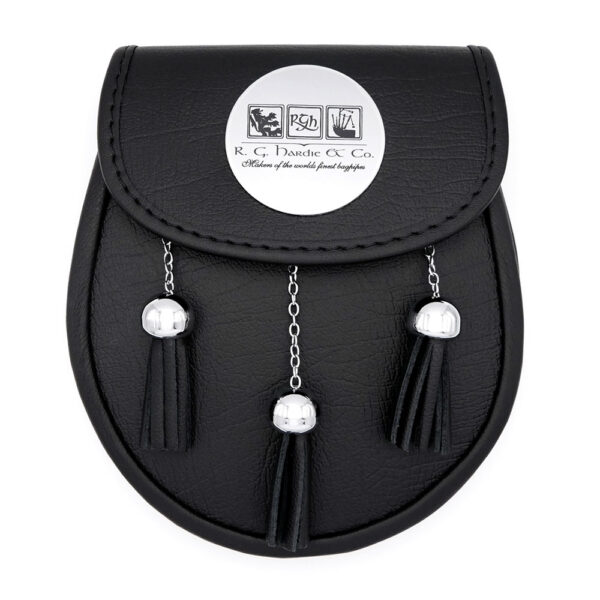 Metal Tassel Day Pipe Band Sporran with Disc, example configuration