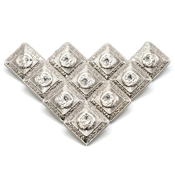 Small chrome Scottish kilt jacket buttons