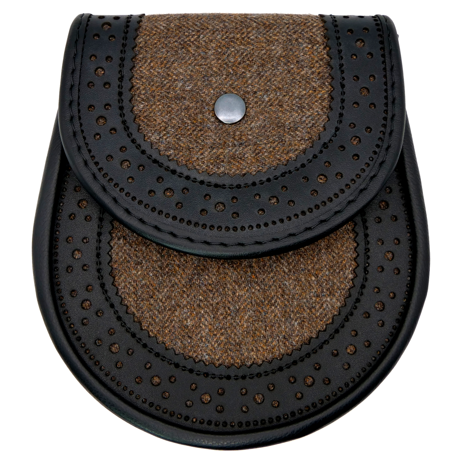 Tweed Brogued Day Sporran