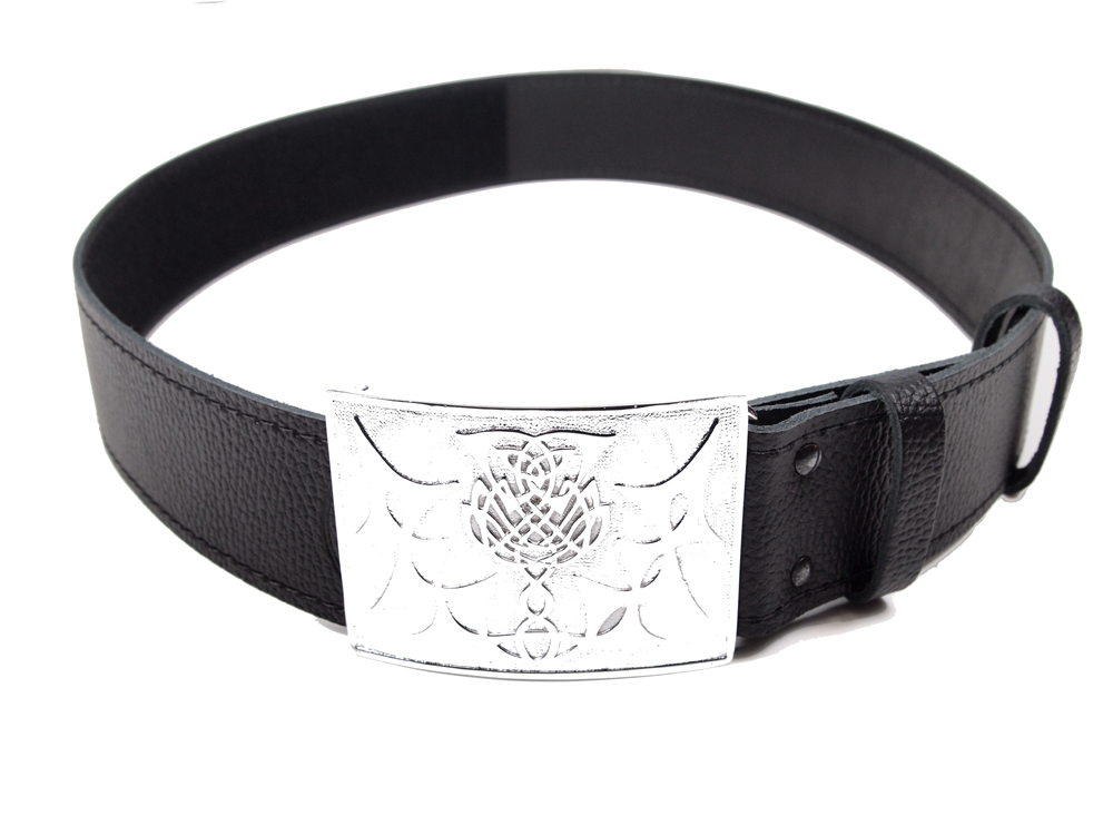 Grain Velcro kilt belt detail view 1