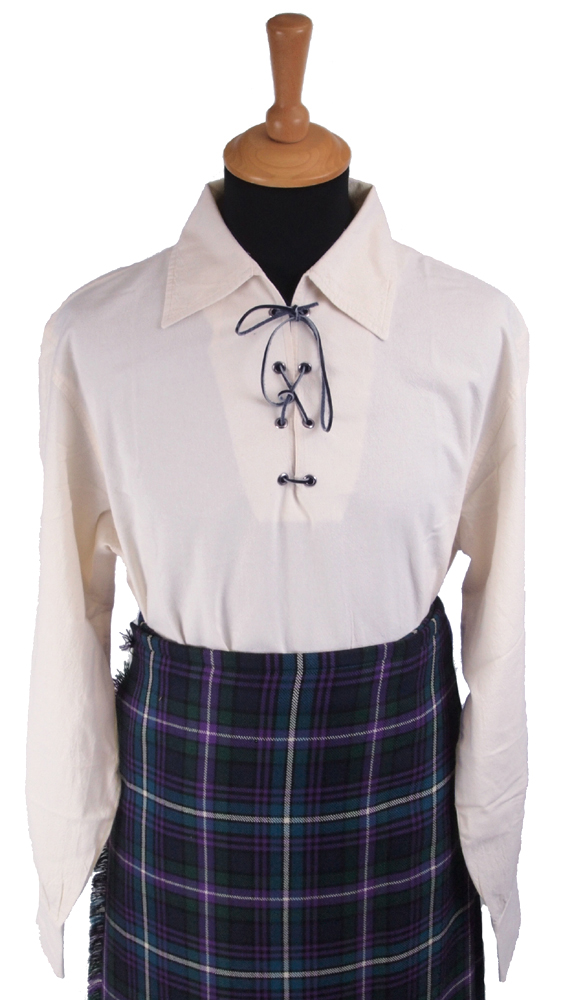 White Ghillie or Jacobite shirt